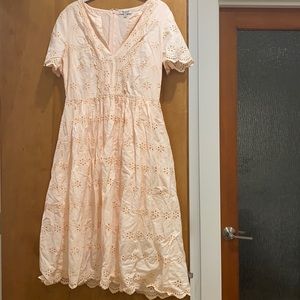 Women’s madewell dress pink peach size 8